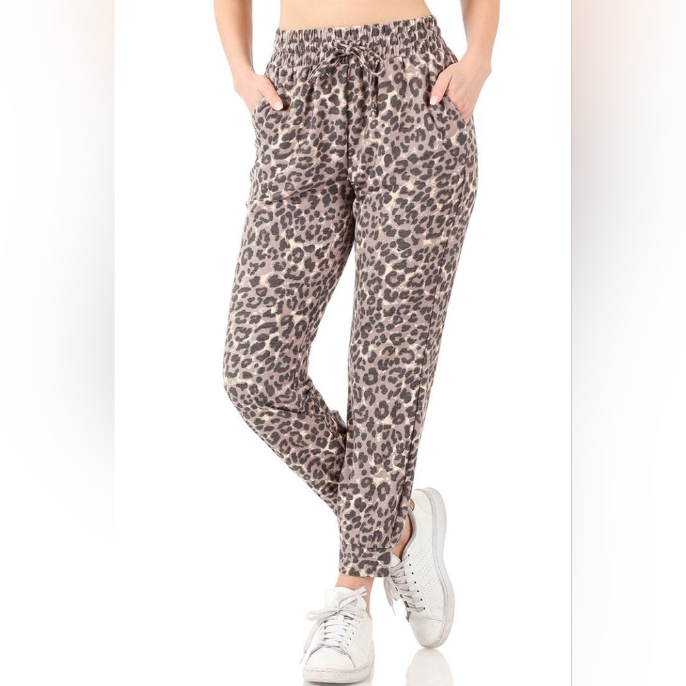 Aerie Leopard Print Joggers